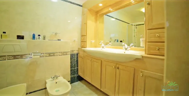 Bathroom with double vanity
